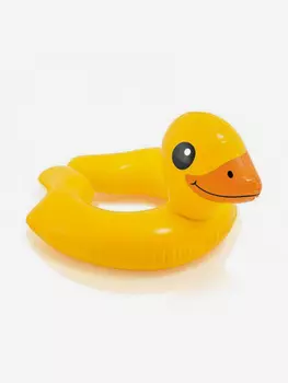 Круг для плавания раздвижной Intex 59220 (от 3-6 лет) утёнок, Желтый