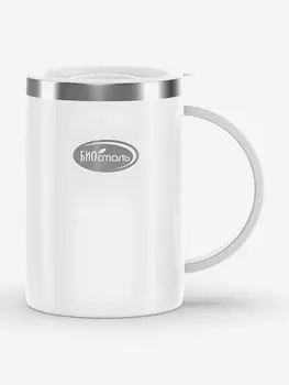 Кружка Биосталь Flr 500 мл с крышкой, Белый