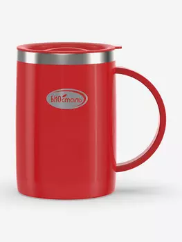 Кружка Биосталь Flr 500 мл с крышкой, Красный