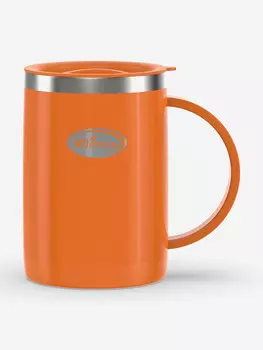 Кружка Биосталь Flr 500 мл с крышкой, Оранжевый