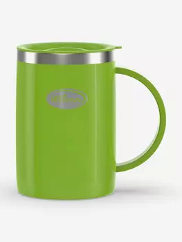 Кружка Биосталь Flr 500 мл с крышкой, Зеленый