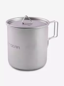 Кружкa с крышкой титановая T-Gear Titanium Mug With Lid 500, Серый