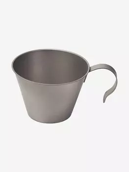 Кружка туристическая 215 мл. титан Роза ветров, Серый