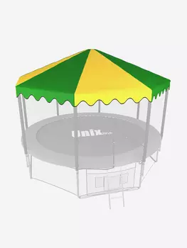 Крыша для батута UNIX Line 14 ft Green/Yellow, Зеленый