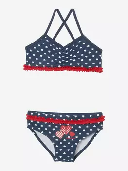 Купальник бикини для девочек Playshoes "Сердечки", Синий