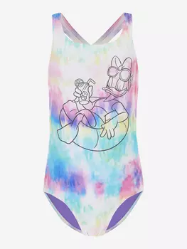 Купальник для девочек adidas Disney Tie Dye Daisy Duck, Мультицвет