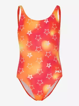 Купальник слитный для девочек FILA, Красный
