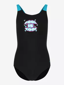 Купальник слитный для девочек Joss, Черный