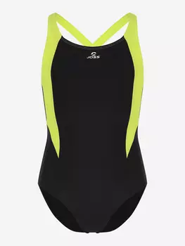 Купальник слитный для девочек Joss, Черный