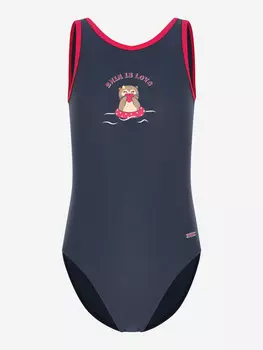 Купальник слитный для девочек Joss, Синий