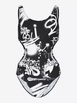 Купальник слитный для девочек Termit, Черный