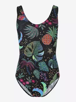 Купальник слитный для девочек Joss, Черный