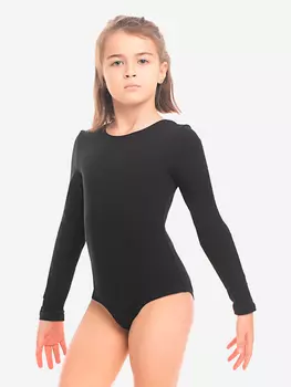 Купальник гимнастический для девочек Dolphin Factory, Черный