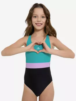 Купальник слитный для девочек Joss, Черный