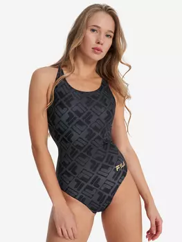 Купальник слитный женский FILA, Черный