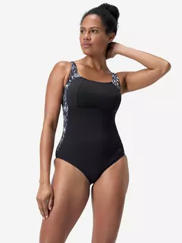 Купальник слитный женский Speedo Lunalustre, Черный