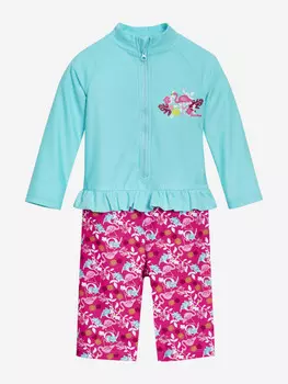 Купальный комбинезон "Фламинго" для девочки Playshoes, Голубой