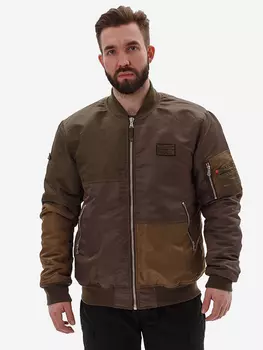 Куртка-бомбер Remington Patchwork, Зеленый