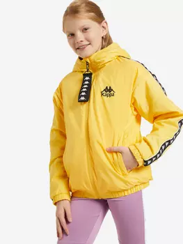 Куртка для девочек Kappa, Желтый, размер 146