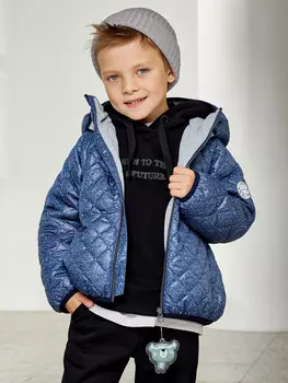 Куртка для мальчика batik Лесли стежка твид, Синий