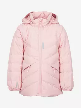 Куртка "Котофей" для девочек, Розовый