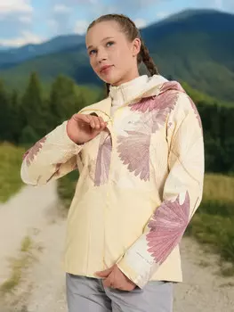 Куртка мембранная женская Columbia Hikebound Printed Jacket, Желтый
