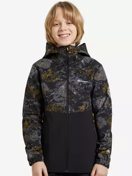 Куртка софтшелл для мальчиков Outventure, Черный, размер 158