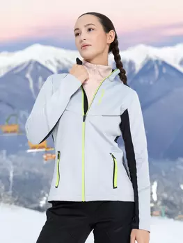 Куртка софтшелл женская Fischer, Серый