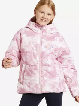 Куртка утепленная для девочек FILA, Розовый, размер 146