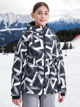 Куртка утепленная для девочек Glissade, Черный