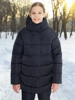 Пуховик для девочек Northland, Черный