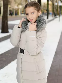Пуховик для девочек Outventure, Бежевый