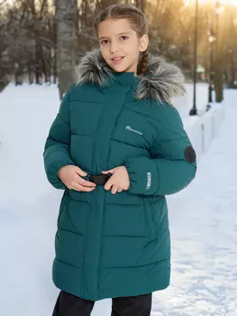 Пуховик для девочек Outventure, Зеленый