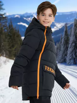 Пуховик для мальчиков Termit, Черный