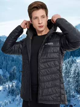 Куртка утепленная мужская Columbia Platinum Peak II Hooded Jacket, Черный