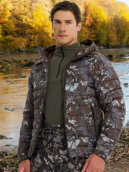 Пуховик мужской Geotech, Коричневый