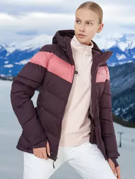 Пуховик женский Columbia Abbott Peak II, Коричневый