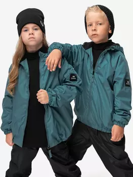 Куртка - ветровка на флисе bodo, Синий