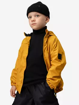 Куртка - ветровка на флисе bodo, Желтый