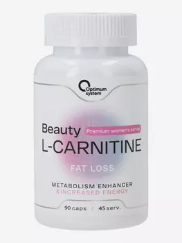 Л-карнитин Optimum System, 90 капсул, Белый