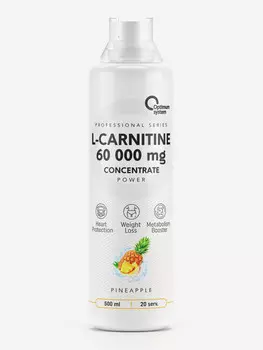 Л-карнитин Optimum System "Ананас", 500 мл, Белый
