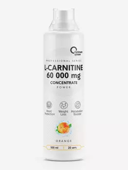 Л-карнитин Optimum System "Апельсин", 500 мл, Белый