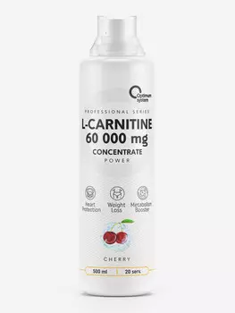 Л-карнитин Optimum System "Вишня", 500 мл, Белый