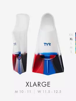 Ласты TYR Stryker Silicone Fin, Красный
