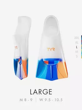 Ласты TYR Stryker Silicone Fin, Оранжевый