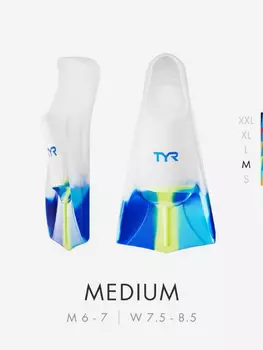 Ласты TYR Stryker Silicone Fin, Желтый