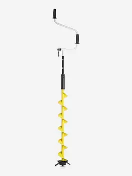 Ледобур Тонар ICEBERG-EURO 130 мм, левое вращение, телескопический 1300 мм, v3.0 (LA-130LE), Желтый