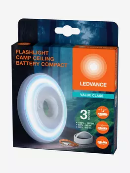 LEDVANCE Светодиодный фонарь для походов и путешествий на батарейках, Белый