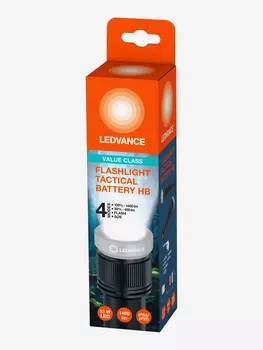 LEDVANCE Светодиодный фонарь Тактический на батарейках, Черный