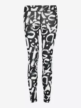 Легинсы для девочек adidas G A.R. EQ AOP, Черный, размер 140